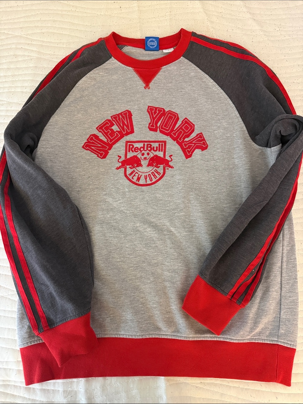 Adidas Originals New York Red Bulls Crewneck Sweatshirt Large MLS Soccer
